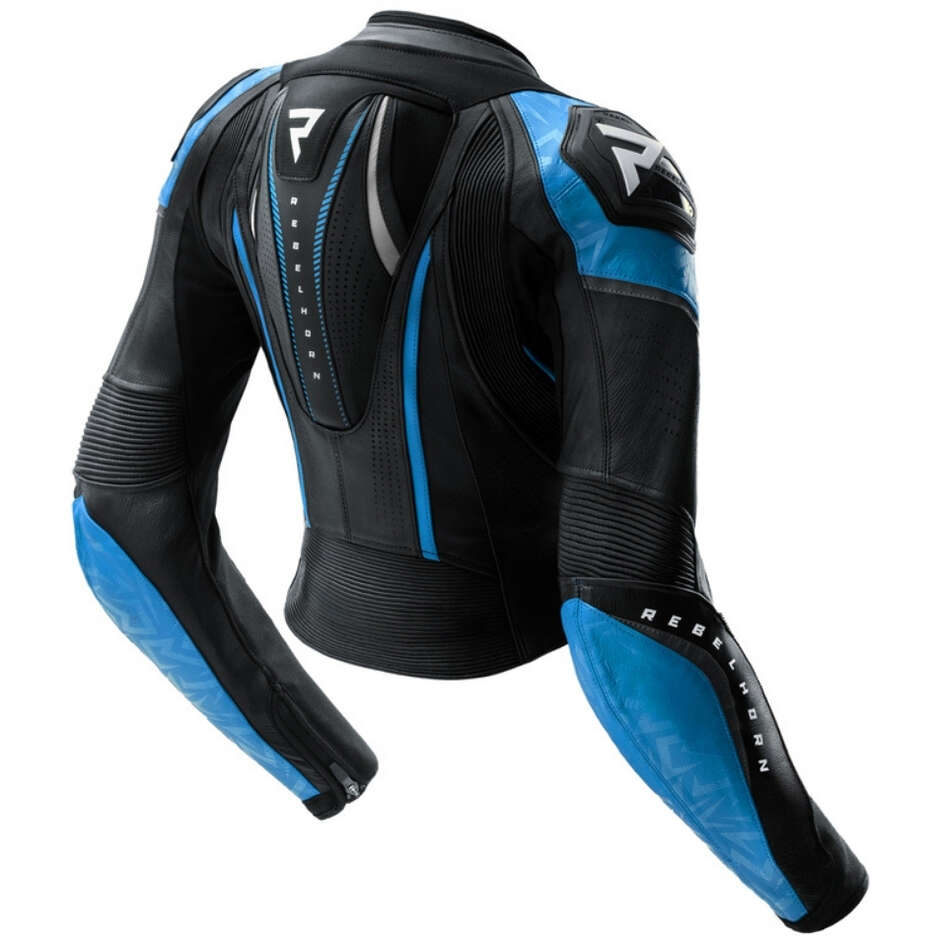 Giacca Moto Donna Rebelhorn DIVA RS Nero Blu Bianco