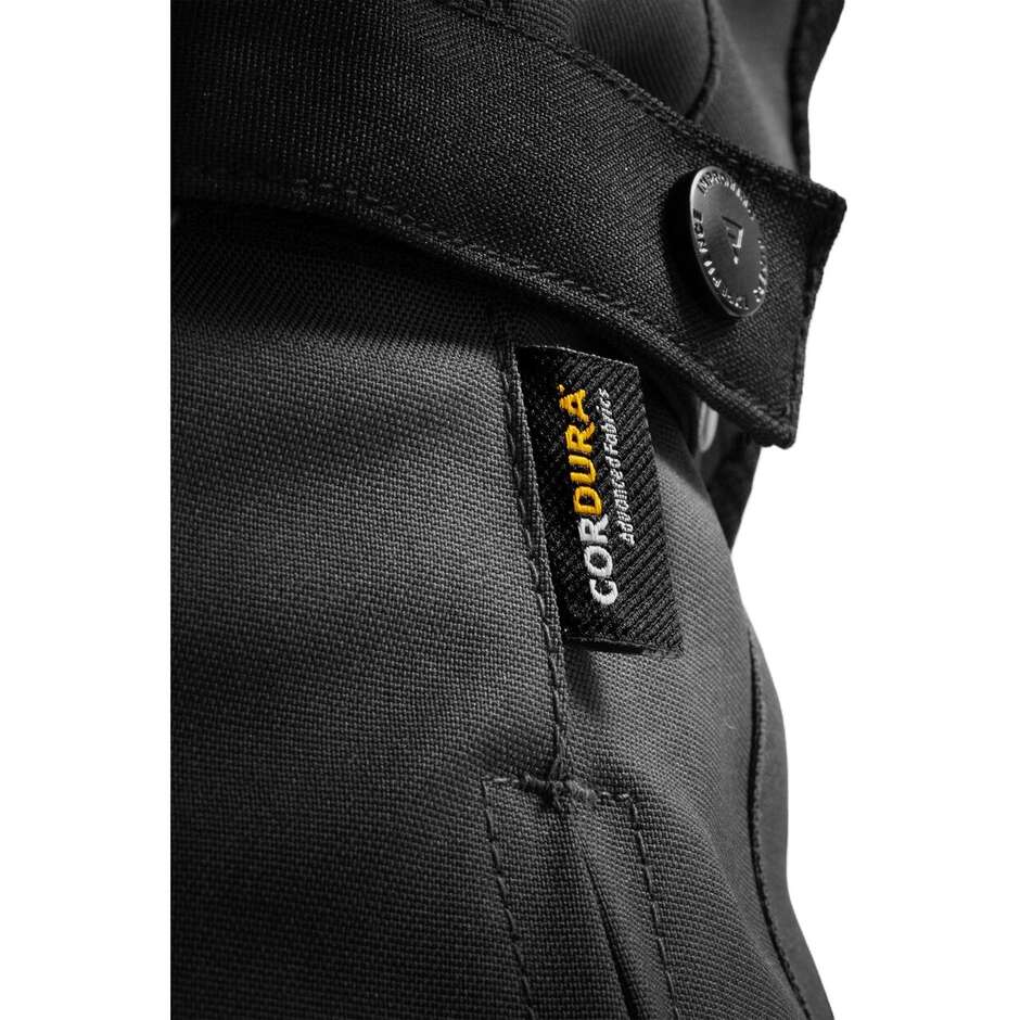 Giacca Moto Donna Rebelhorn In Tessuto HIFLOW V- LADY Nero Rosa Fluo