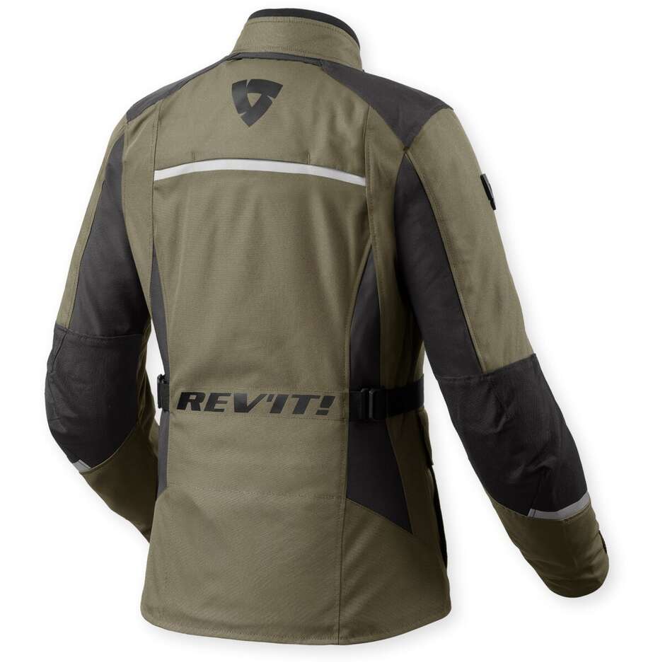 Giacca Moto Donna Rev'it Voltiac 3 H2O Ladies Verde Antracite
