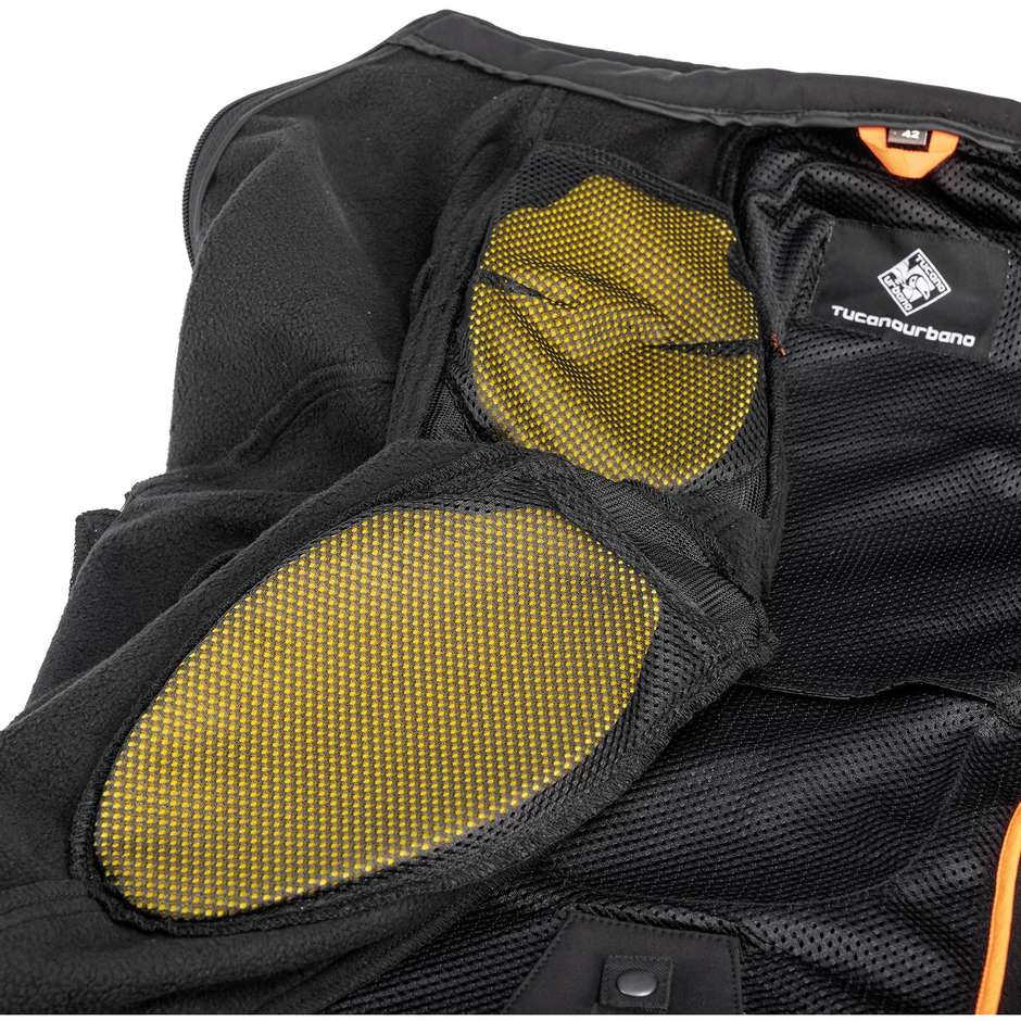 Giacca Moto Donna Tessuto Tucano Urbano 8212wf378 OVETTA CE Nero