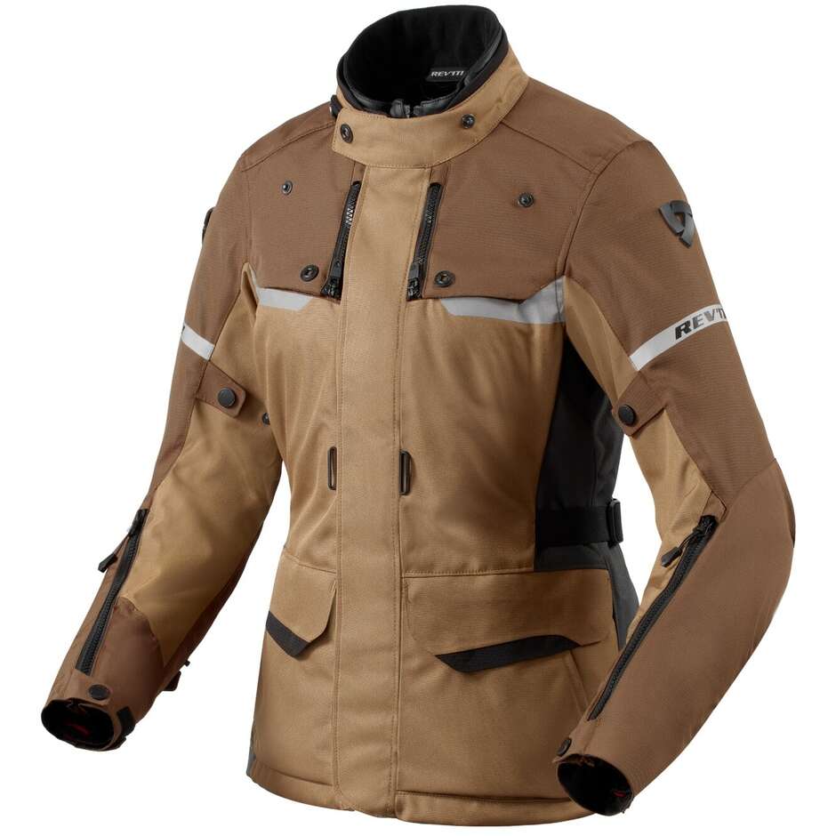 Giacca Moto Donna Touring Rev'it OUTBACK 4 H2O LADIES Marrone