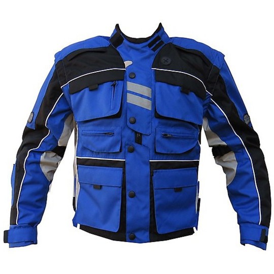 Giacca Moto Enduro Cross Tecnica Loki Blu Yamaha