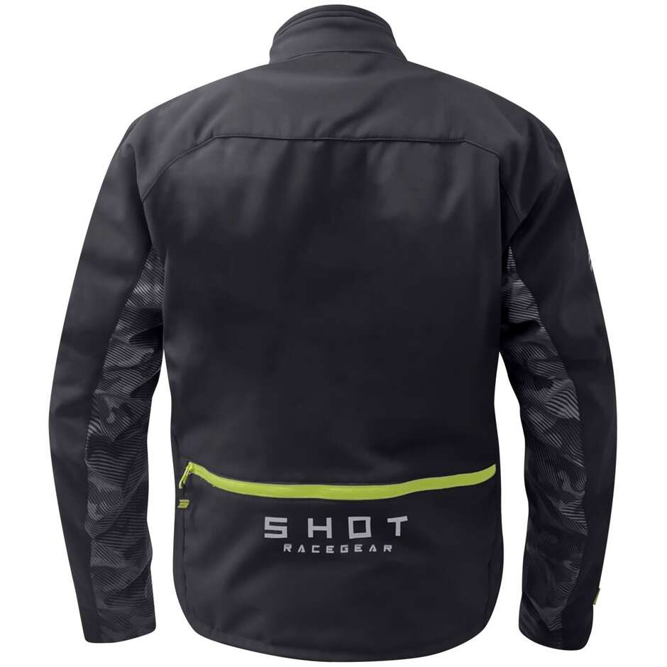 Giacca Moto Enduro Shot CLIMATIC Nero Giallo Fluo
