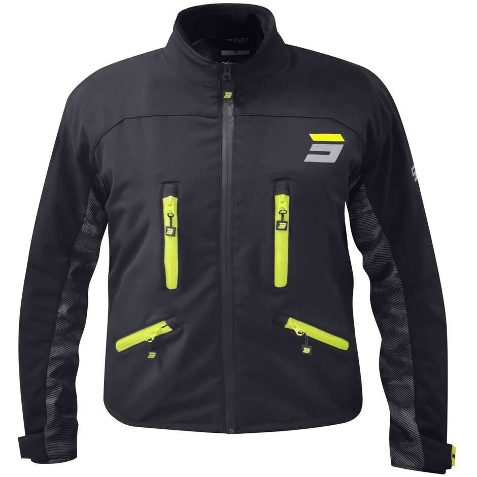 Giacca Moto Enduro CLIMATIC Nero Giallo Fluo taglia S
