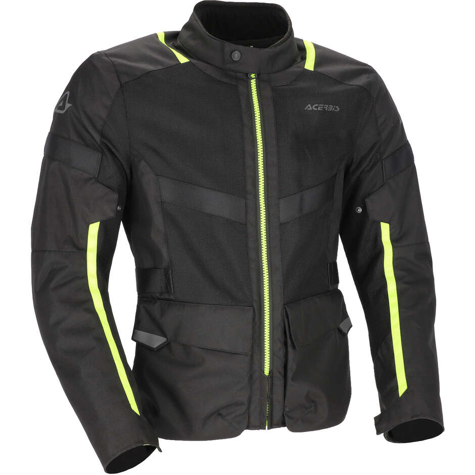 Giacca Moto Estivo Traforato New RAMSEY LONG CE Nero taglia L