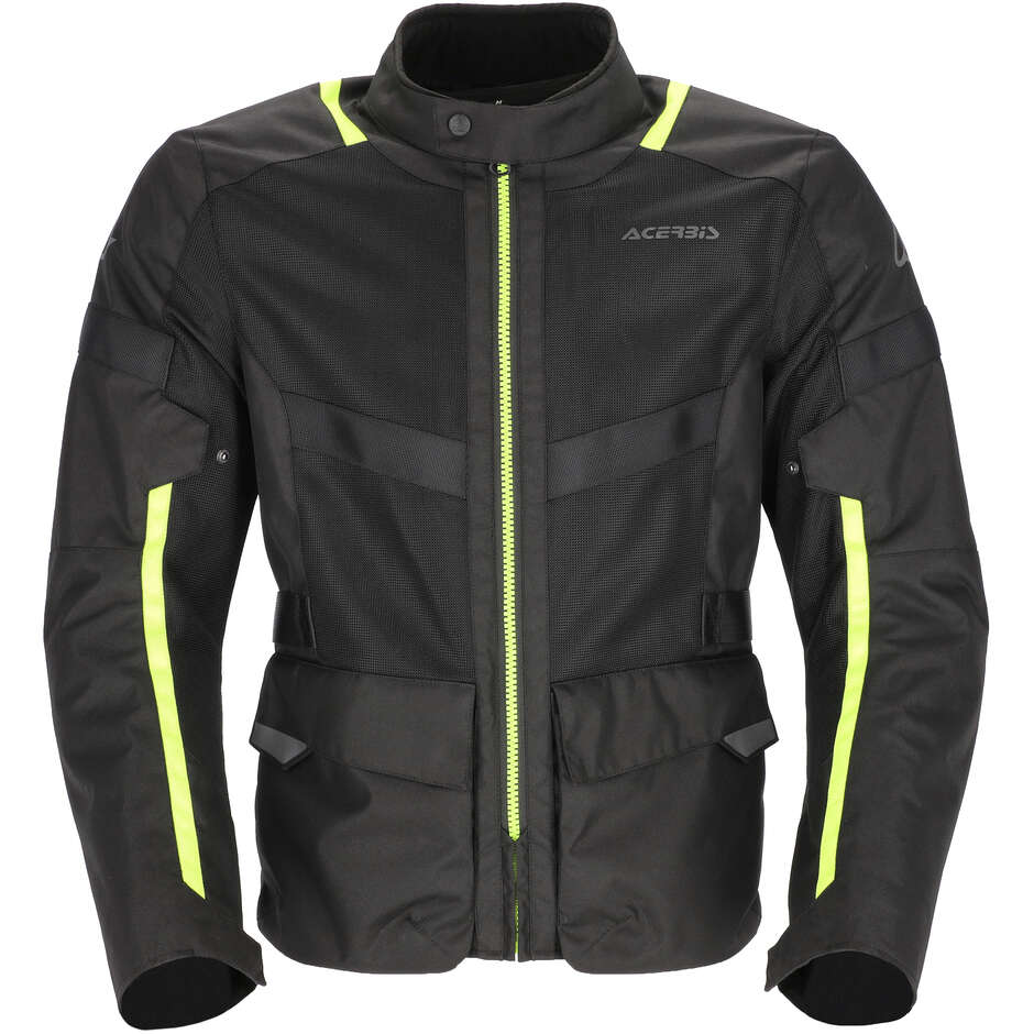 Giacca Moto Estivo Traforato Acerbis New RAMSEY LONG CE Nero Giallo