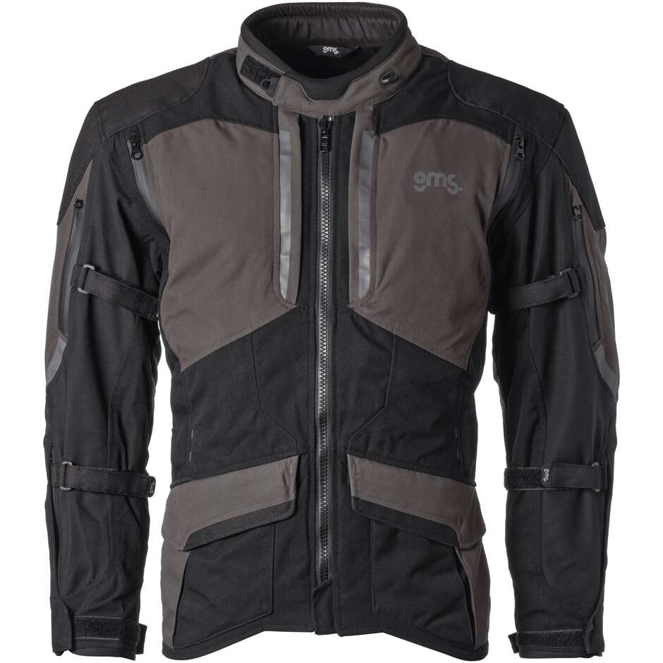 Giacca Moto Giacca Acamar WP Nero Grigio taglia 3XL