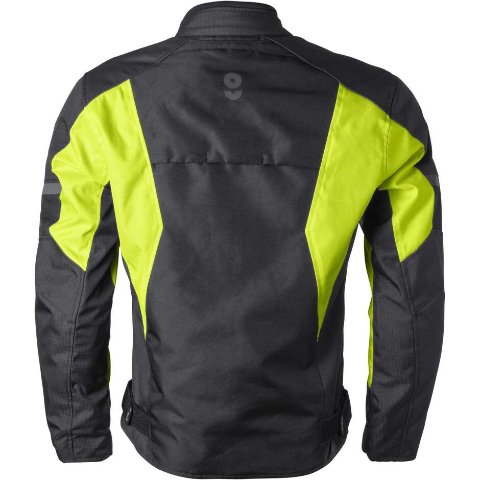 Giacca Moto Gms Giacca Avon WP Man Nero Giallo Fluo 