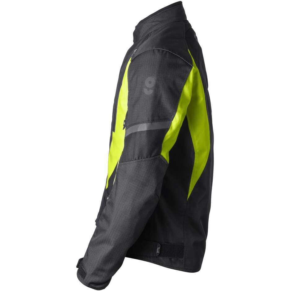 Giacca Moto Gms Giacca Avon WP Man Nero Giallo Fluo 