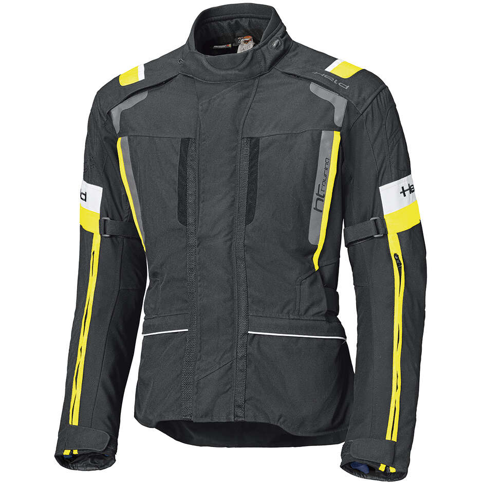 Giacca Moto 4-Touring II Nero Giallo Fluo taglia XL