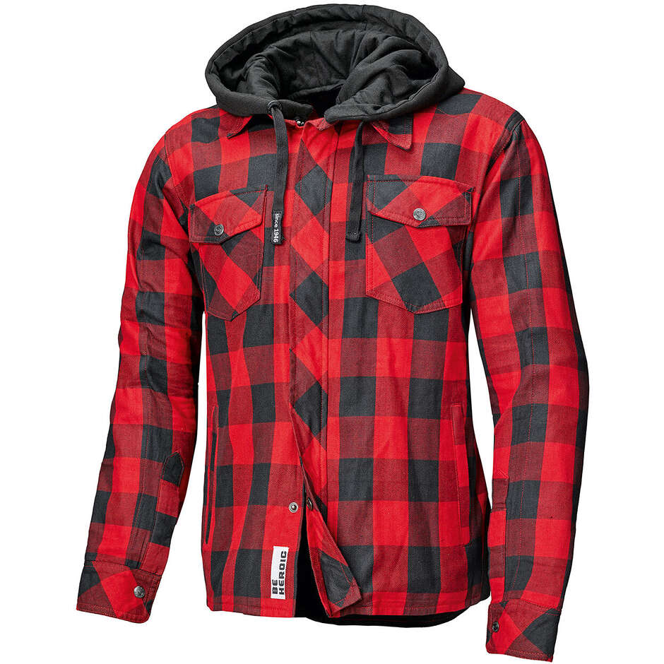 Giacca Moto Lumberjack II Nero Rosso taglia L