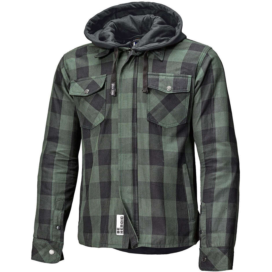 Giacca Moto Lumberjack II Nero Verde taglia S