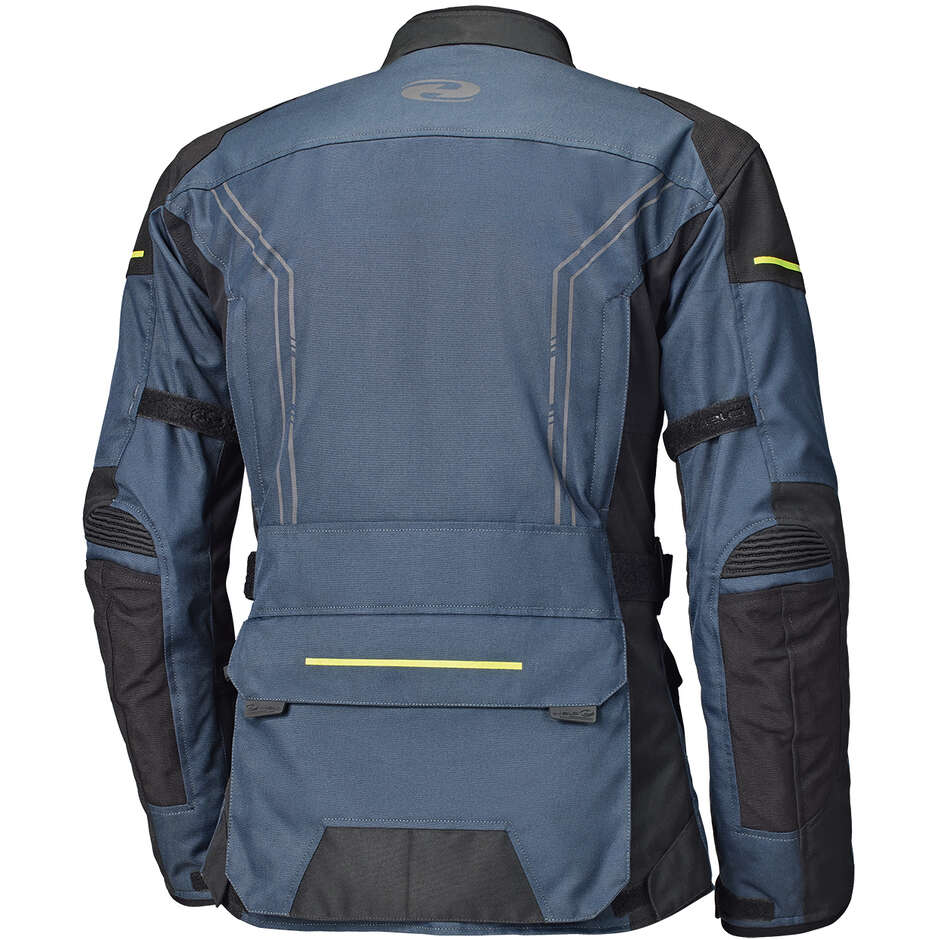 Giacca Moto Held Pentland Top Blu Marino Giallo Neon