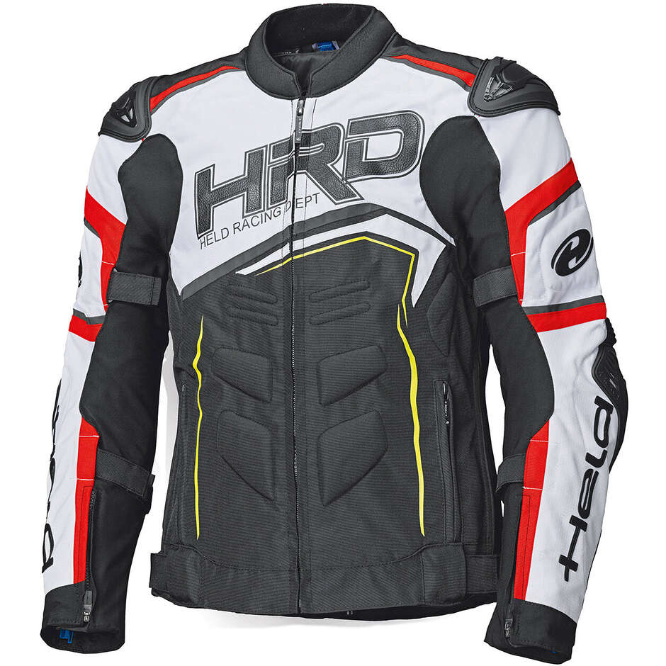 Giacca Moto Held Safer SRX Nero Bianco Rosso