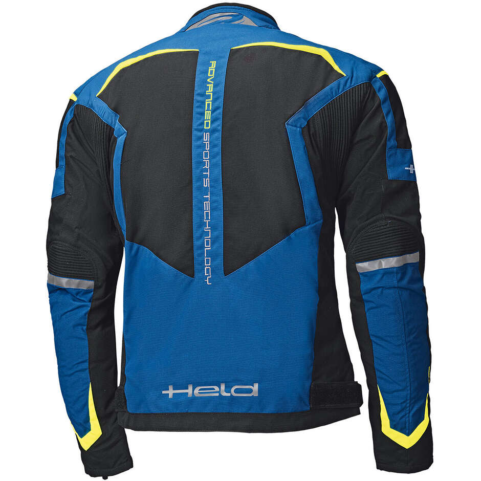 Giacca Moto Held Zelda Blu Giallo Fluo