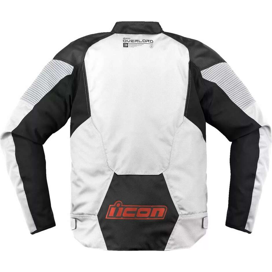 Giacca Moto Icon  OVERLORD3 CE Bianco