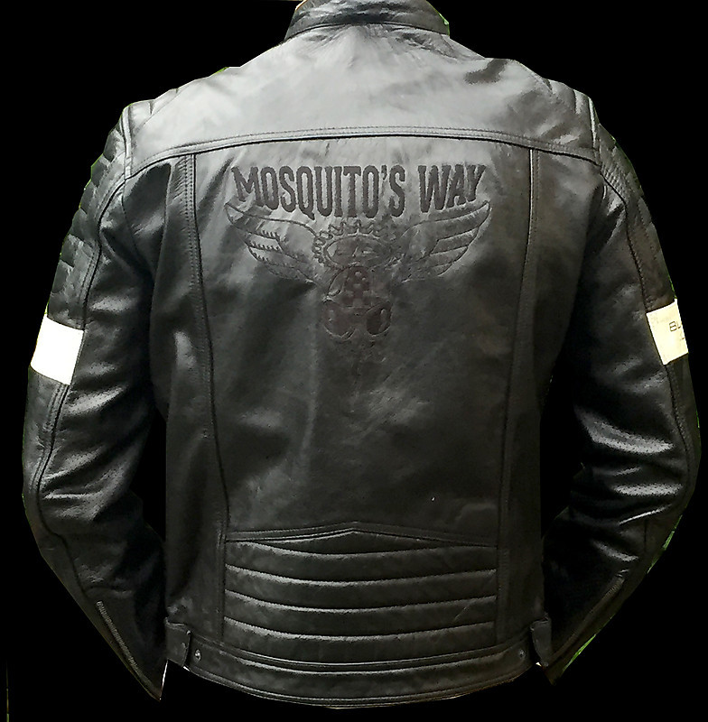 Bikers Gear UK GIACCA in PELLE da MOTO VINTAGE CUSTOM CAFE RACER TAGLIA