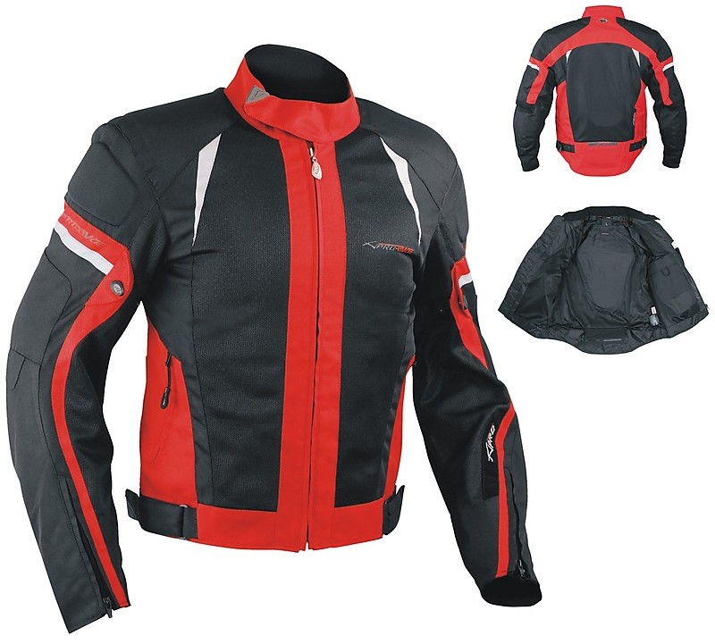 Giubbotto Moto Estivo A-Pro Eolo Grey Red