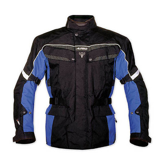 Giacca Moto In Tessuto A-Pro Sport Touring Horizont Blu