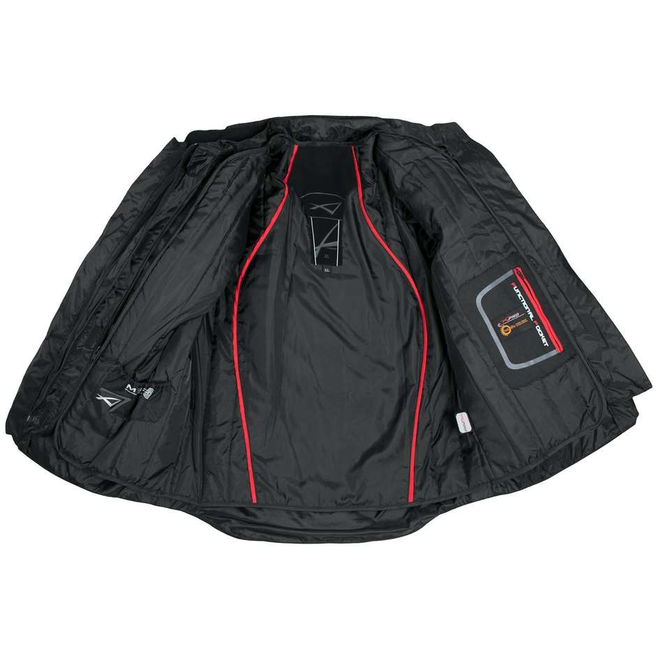 Giacca Moto In Tessuto A-Pro Touring Evo Modello Storm Black