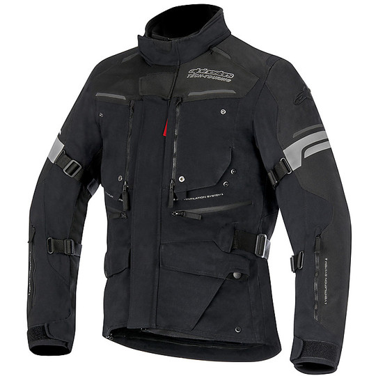 Giacca Moto in Tessuto Alpinestars Valparaiso 2 Drystar Jacket nero Grigio Rosso