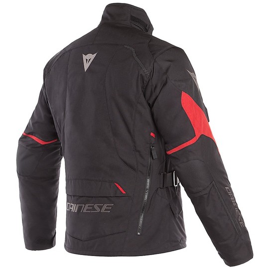 Giacca Moto In Tessuto D-Dry Dainese TEMPEST 2 D-DRY Nero Rosso