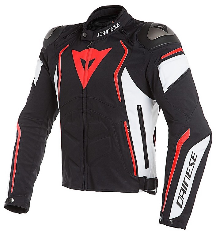 Giacca Moto In Tessuto Dainese DYNO TEX jacket Nero Bianco Rosso