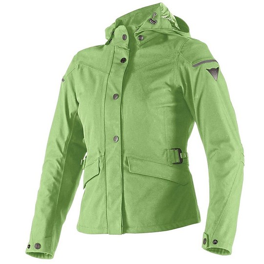 Giacca Moto In Tessuto Dainese Elysee D1 D-Dry Lady Oil Green