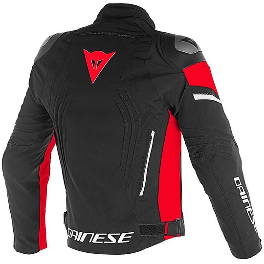 Giacca Moto In Tessuto Dainese RACING 3 D-Dry Nero Rosso
