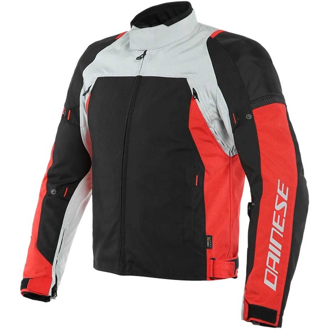 Giacca moto Dainese TEMPEST 2 D-DRY JACKET Grigio Rosso - Fridegotto Novara