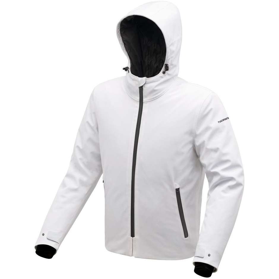 Giacca Moto In Tessuto laminato tucano Urbano 8234mf419 BORMIO HYDROSCUD Bianco