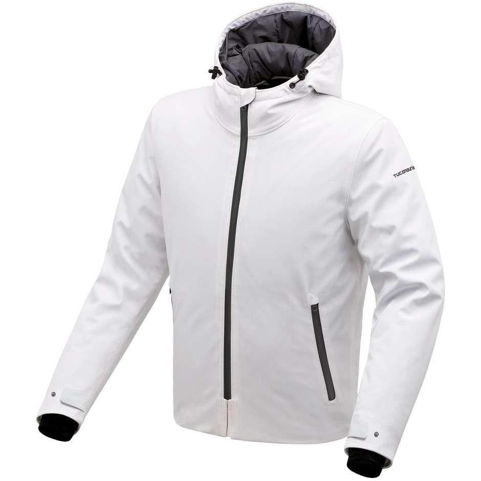 Giacca Moto In Tessuto laminato tucano Urbano 8234mf419 BORMIO HYDROSCUD Bianco