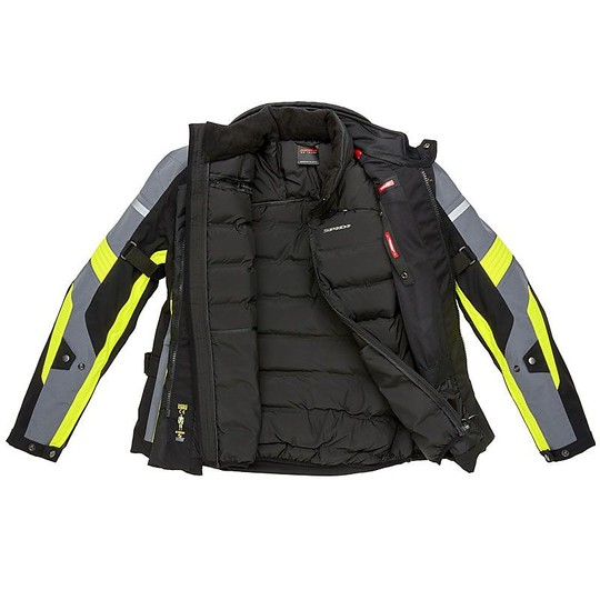 Giacca Moto In Tessuto Touring H2Out Spidi GLOBETRACKER Nero Grigio Giallo  Fluo Vendita Online - Outletmoto.eu