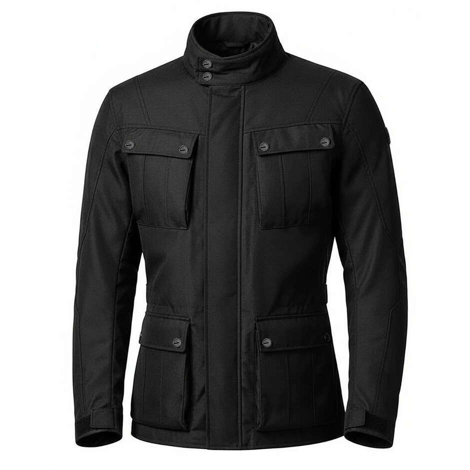 Giacca Moto In Tessuto Urban Hevik Asterope WB Nero CE