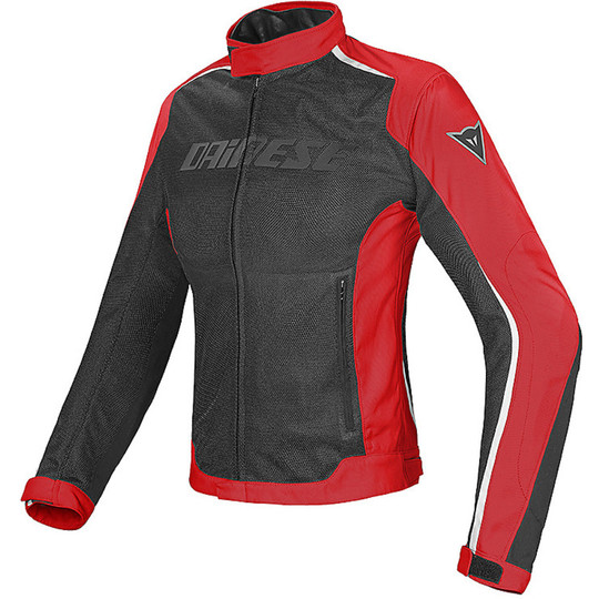 Giacca Moto Lady Dainese Hydra Flux D-Dry Nero Rosso Bianco
