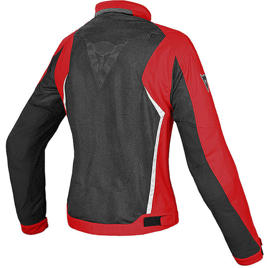 Giacca Moto Lady Dainese Hydra Flux D-Dry Nero Rosso Bianco