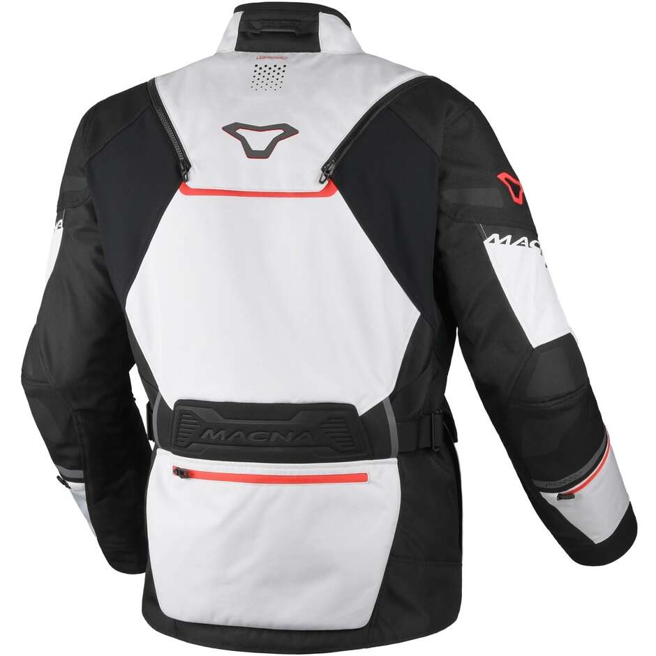 Giacca Moto Macna Air Hybrid 2.0 Light Grigio Nero Rosso
