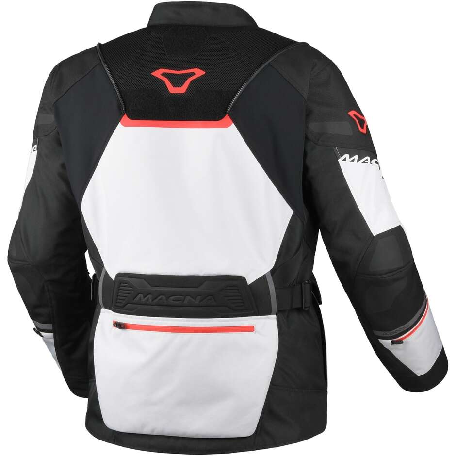 Giacca Moto Macna Air Hybrid 2.0 Light Grigio Nero Rosso
