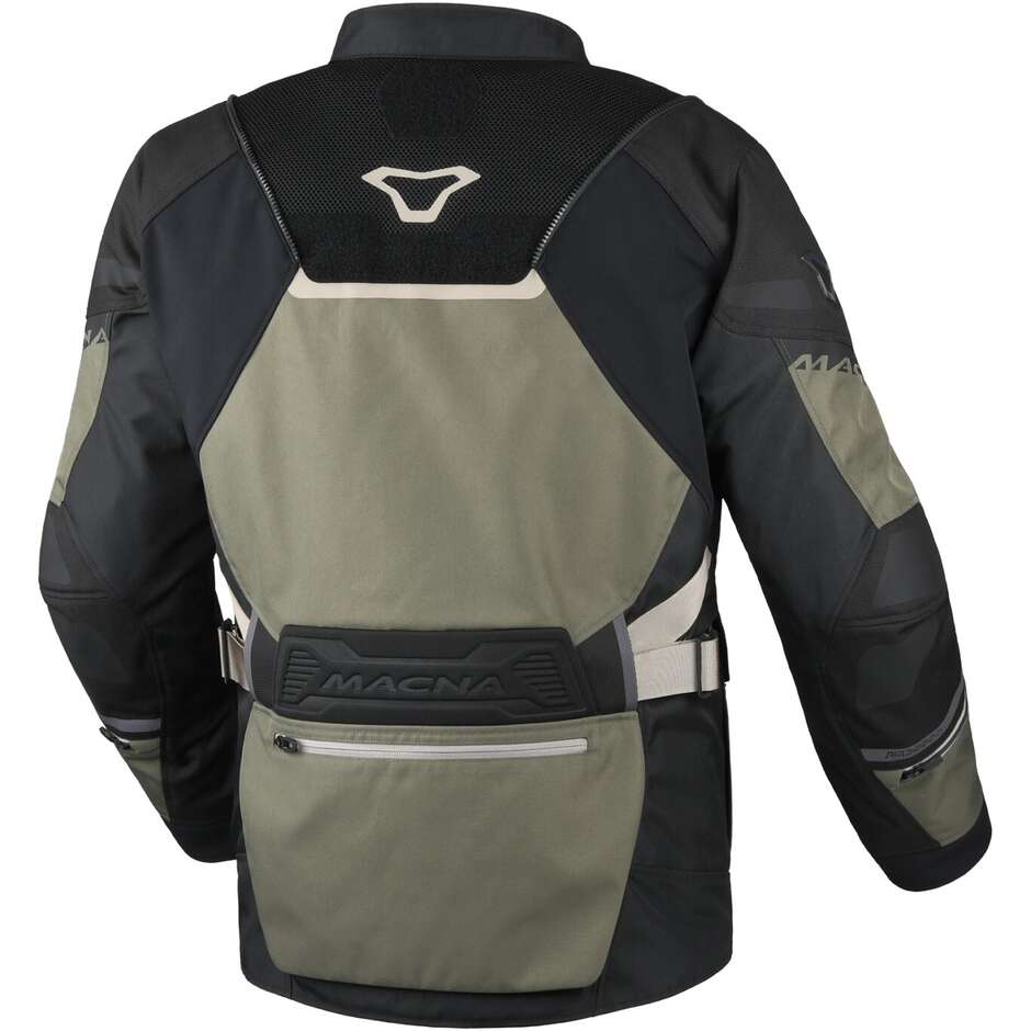 Giacca Moto Macna Air Hybrid 2.0 Verde Nero beige