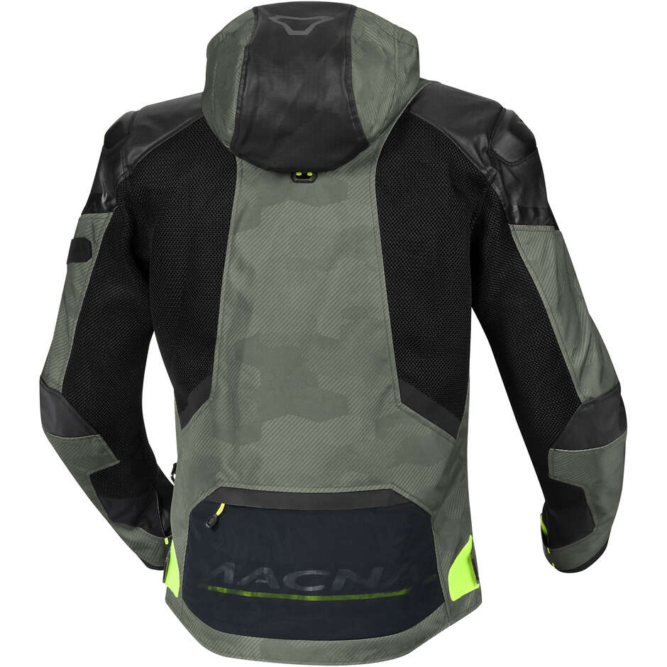 Giacca Moto Macna Bradical Verde Nero fluo Giallo
