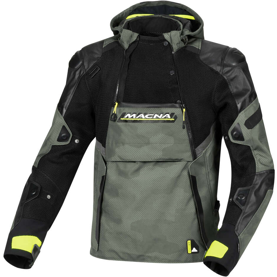 Giacca Moto Macna Bradical Verde Nero fluo Giallo