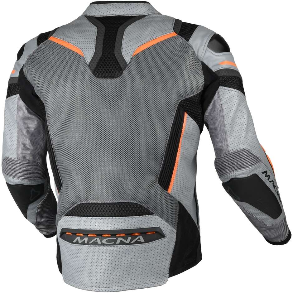 Giacca Moto Macna Galvic Grigio Nero