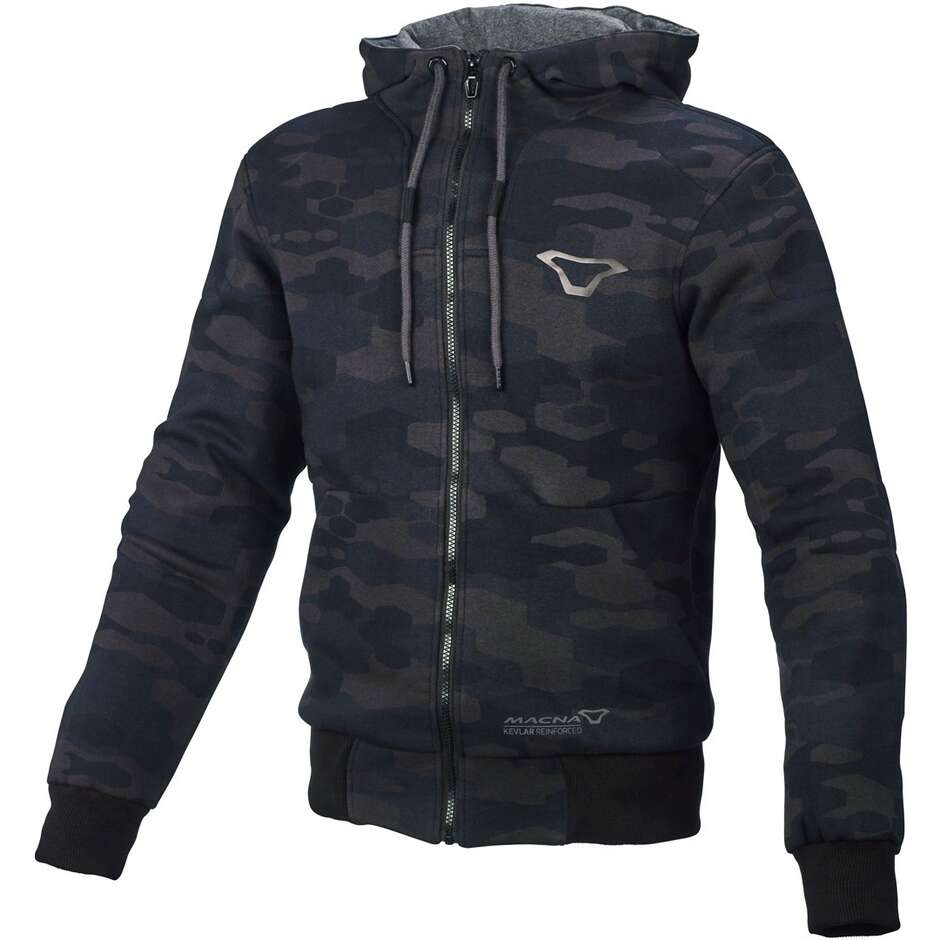 Giacca Moto Macna Nuclone Nero Grigio camouflage
