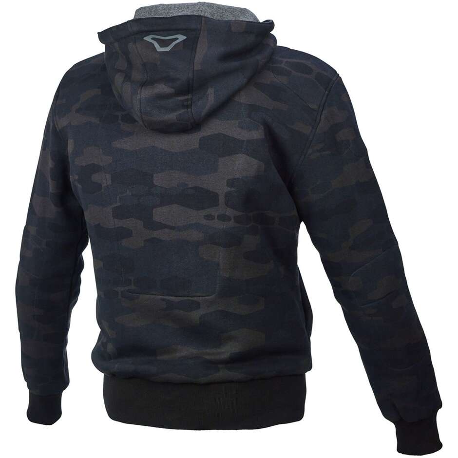 Giacca Moto Macna Nuclone Nero Grigio camouflage