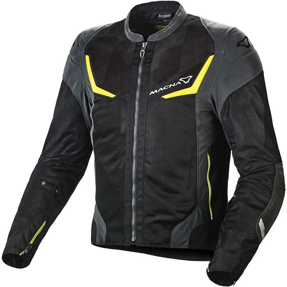 Giacca Moto Macna Orcano Night Eye Nero fluo Giallo