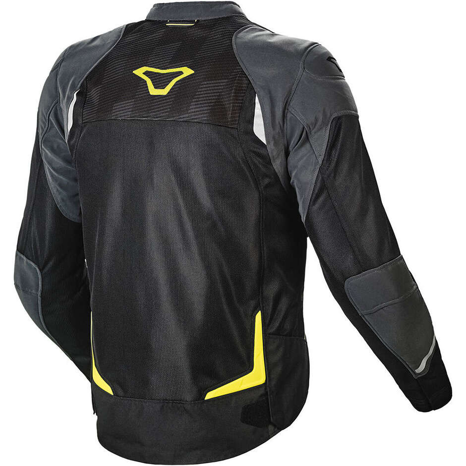 Giacca Moto Macna Orcano Night Eye Nero fluo Giallo