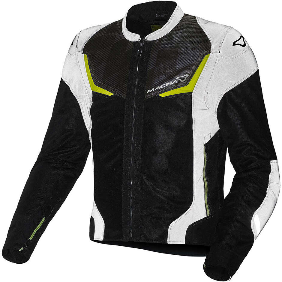 Giacca Moto Macna Orcano Night Eye Nero fluo Giallo