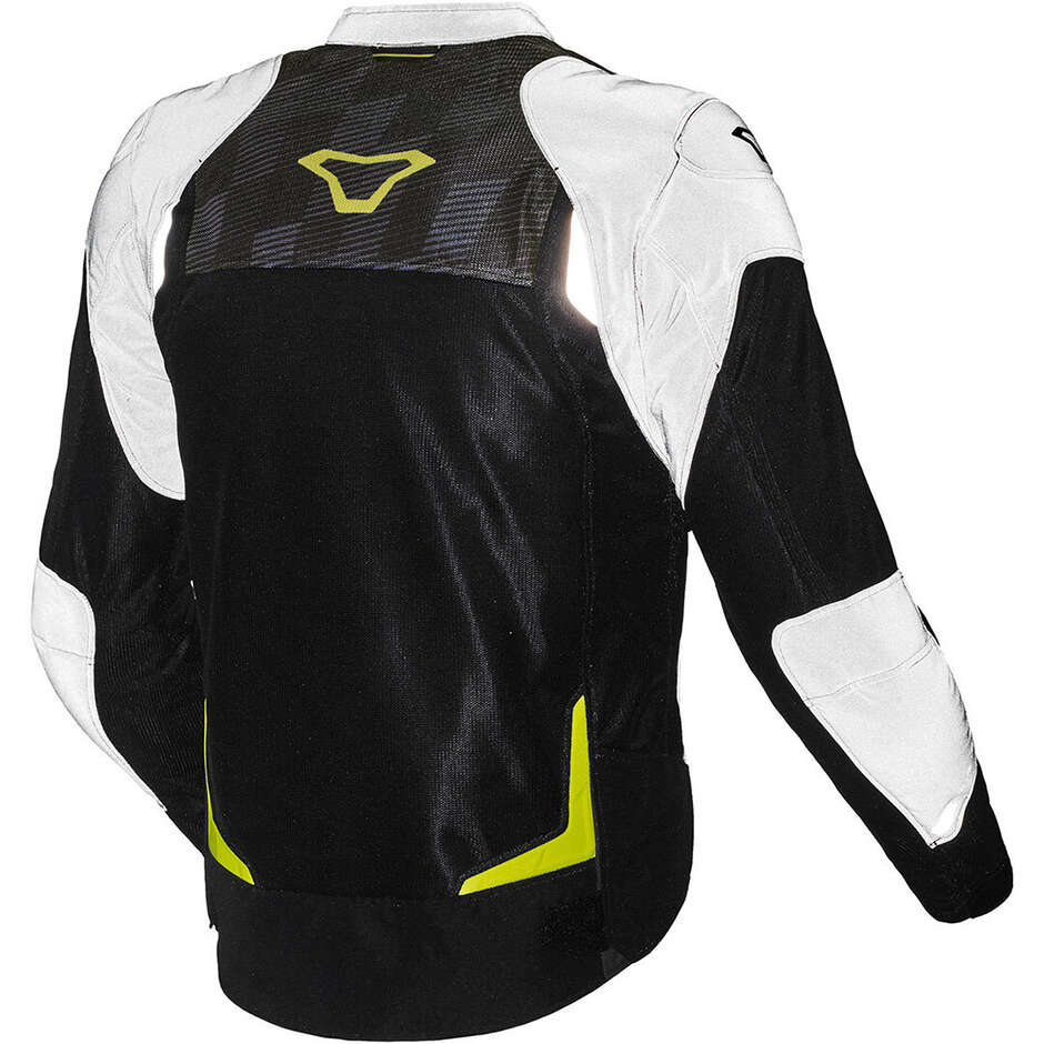 Giacca Moto Macna Orcano Night Eye Nero fluo Giallo