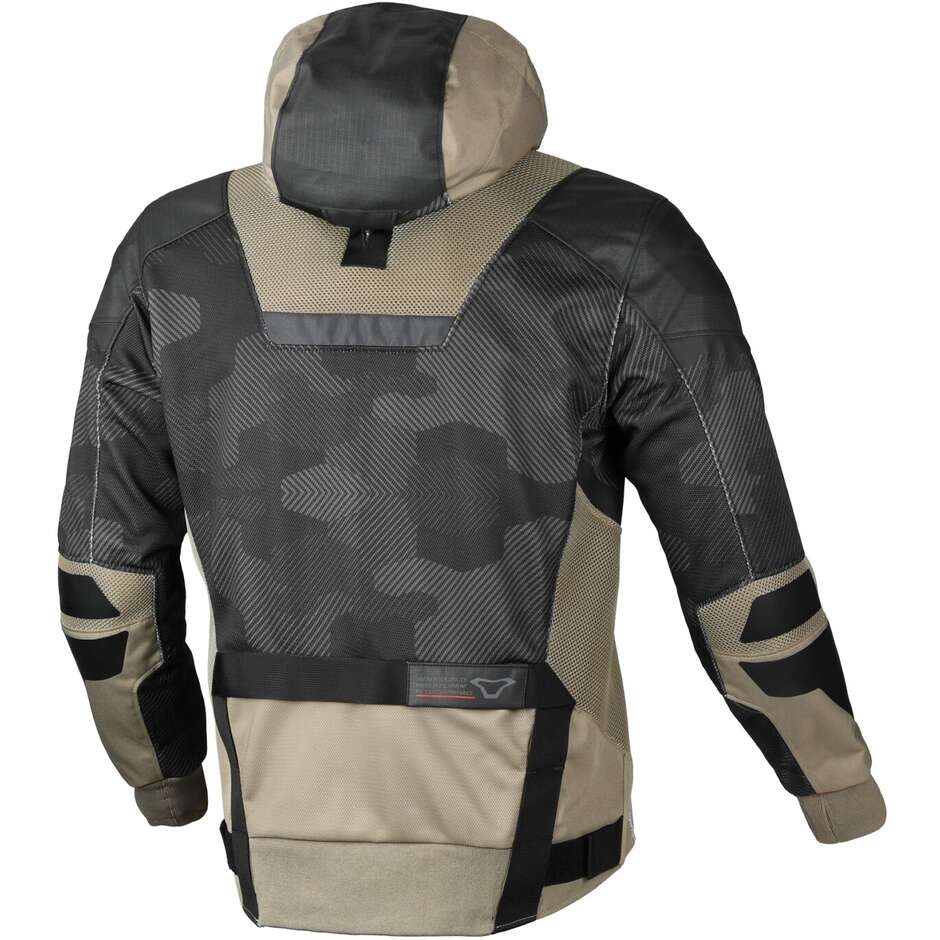 Giacca Moto Macna Rebelite Nero Grigio camo taupe