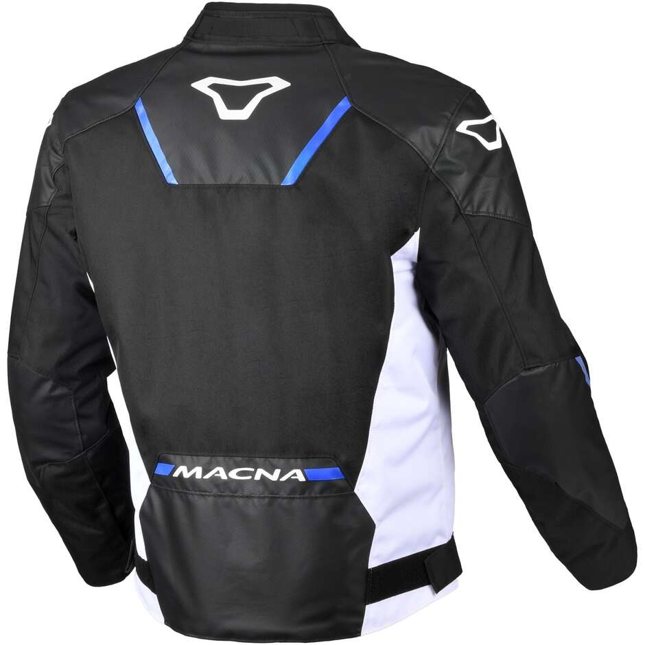 Giacca Moto Macna Tazar 2.0 Nero Bianco Blu